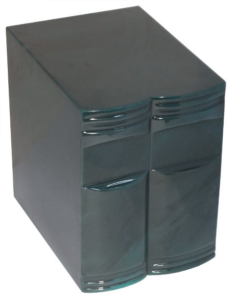Cultured Onyx Cremation Gemini Adult Urn, Malachite