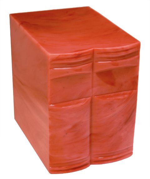 Cultured Onyx Cremation Gemini Adult Urn, Red Rose