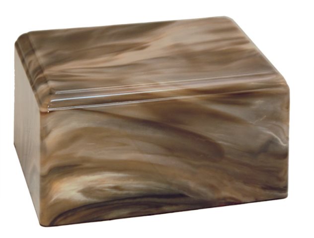 Cultured Onyx Cremation Phoenix Junior Urn, Brown Agate