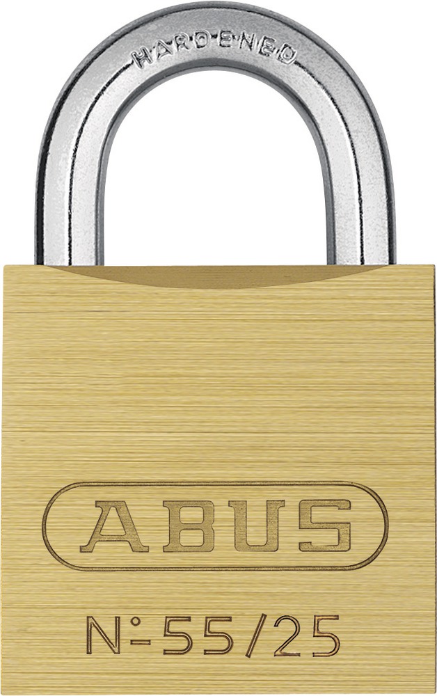 Picture of ABUS 55 by 25 C KD Solid Brass Keyed Different Carded Padlock
