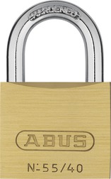 Picture of ABUS 55 by 40 C KD Solid Brass Keyed Different Carded Padlock