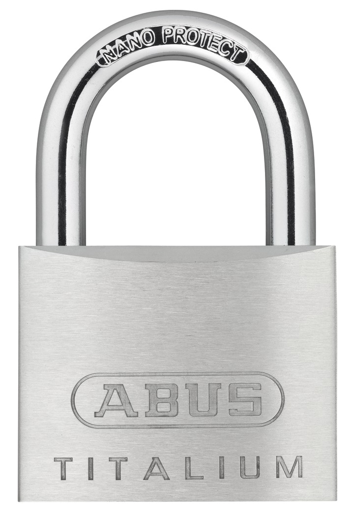 Picture of ABUS 64TI by 50 C KD Titalium Aluminum Alloy Keyed Different Padlock