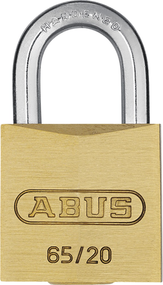 Picture of ABUS 65 by 20 C KD Solid Brass Keyed Alike Carded Padlock