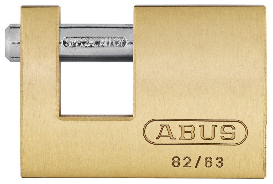 Picture of ABUS 82 by 63 B KD All Weather Solid Brass Monoblock Keyed Different Padlock