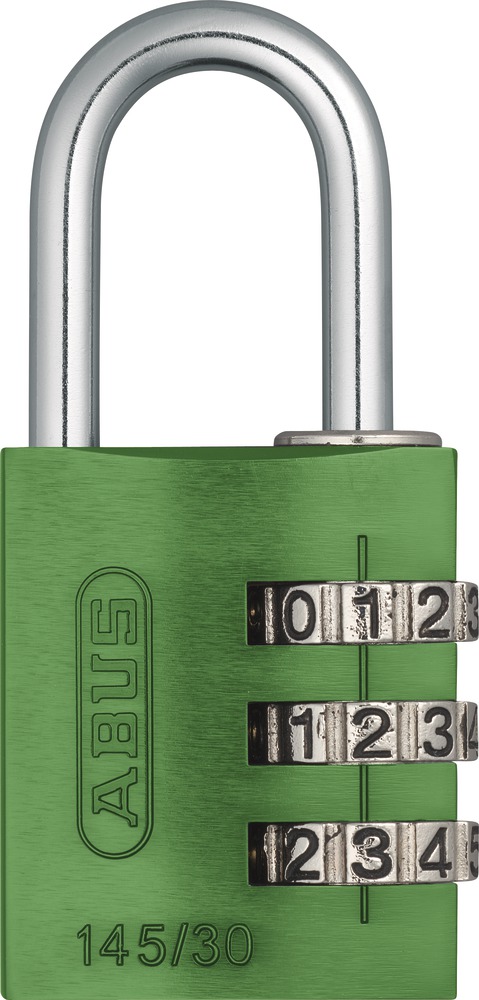 Picture of ABUS 145 by 20 C Aluminum Green 3-Dial Resettable Combination Padlock