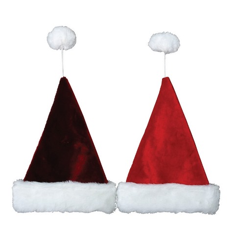 0408010-0AAC 17 in. Velvet Touch Santa Hat - Red - pack of 12