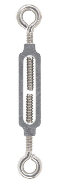 Picture of Hampton 02-3426-204 0.25 x 5.38 in. Eye &amp; Eye Turnbuckles - Stainless Steel - pack of 5