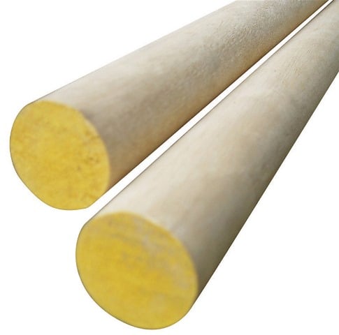 Picture of Alexandria Moulding 02502-R0048C1 2 x 48 in. Thunderbird Forest Poplar Dowel Hard Wood  Yellow - pack of 2