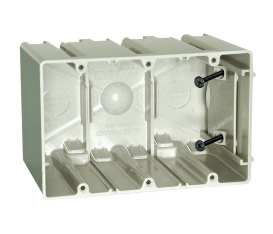 SB-3 3 Gang Slider Nometal Outlet Box