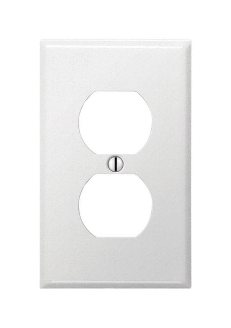 C981DW 1 Duplex Wall Plate  Pro-White Smooth