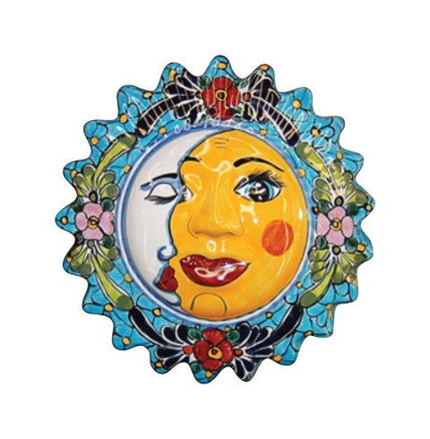 Picture of Avera Products APD102140 14 in. Talavera Sun &amp; Moon Wall Hanging - pack of 4