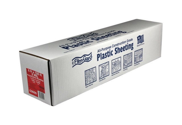 Picture of Film-Gard 626015 6 Mil Filmgard Polyethylene Sheeting Poly Film  Clear - 6 x 100 ft.