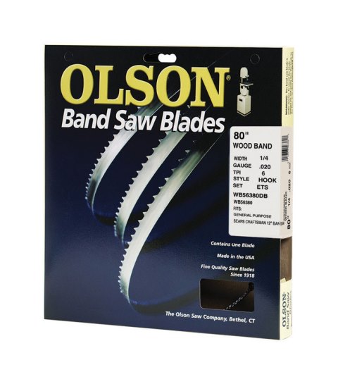 WB56380DB 0.25 x 80 in. Band Saw Blade -  OLSON SAW, OL4880