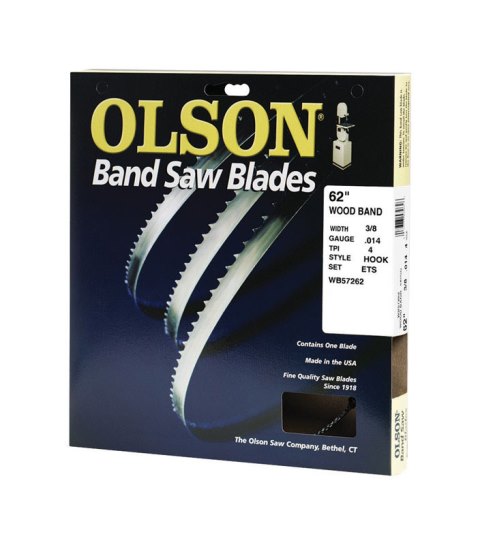 WB57262DB 4 TPI Band Saw Blade - 0.375 x 62 in -  OLSON SAW, OL4884
