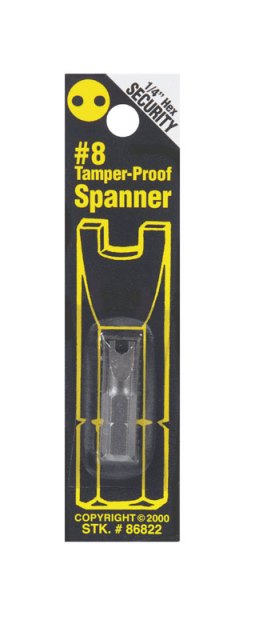 Picture of Best Way Tools 86822 Tamper-Proof No. 8 Spanner Security Bit