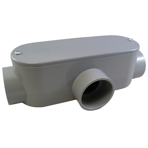 Conduit Outlet Body,PVC,Trd Sz 1 1/4in