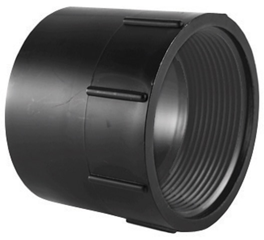 Picture of Charlotte Pipe &amp; Foundry ABS001011200HA 4 in. Female Adapter  Black