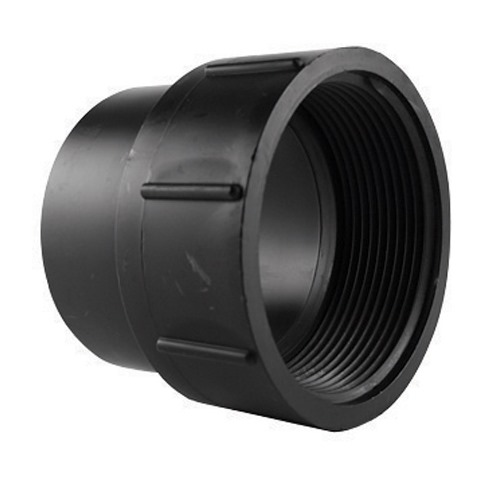 Picture of Charlotte Pipe &amp; Foundry ABS001050800HA 2 in. Fitting Cleanout Adapter  Black