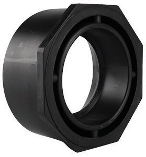 Picture of Charlotte Pipe &amp; Foundry ABS001071400HA 4 x 2 in. Flush Bushing  Black