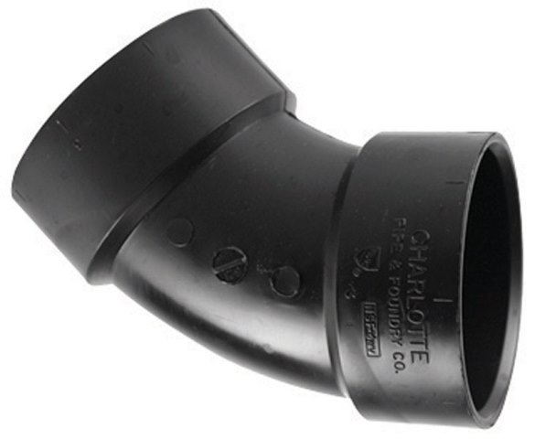 Picture of Charlotte Pipe &amp; Foundry ABS003211200HA 4 in. 45 deg Pipe Elbow