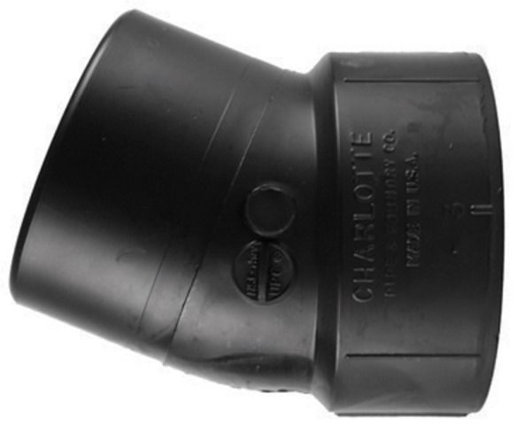 Picture of Charlotte Pipe &amp; Foundry ABS003261000HA ABS Elbow 22 deg  3 in.