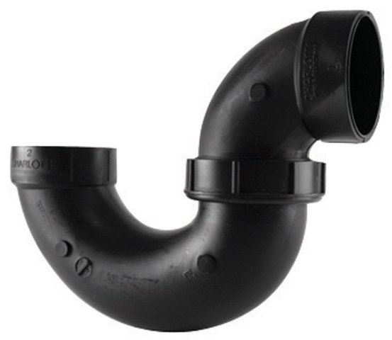 Charlotte Pipe & Foundry ABS00708P0600HA 1.5 in. P Trap with Union