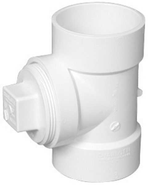 Charlotte Pipe & Foundry PVC00444X1000A PVC-Dwv Cleanout Tee 3 in.
