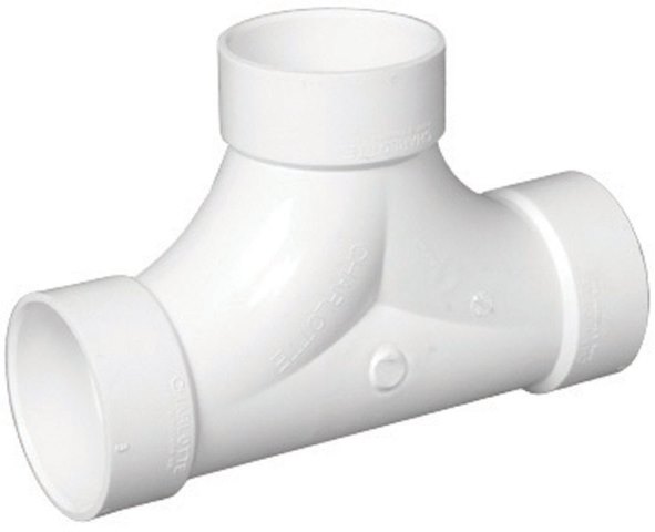 PVC004480800HA Two-Way Cleanout Tee, 4 in. Hxhxh