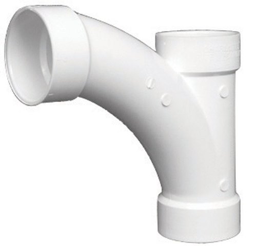 Charlotte Pipe Schedule 40 1-1/2 in. Hub X 1-1/2 in. D Hub PVC Long Turn Wye 1 pk