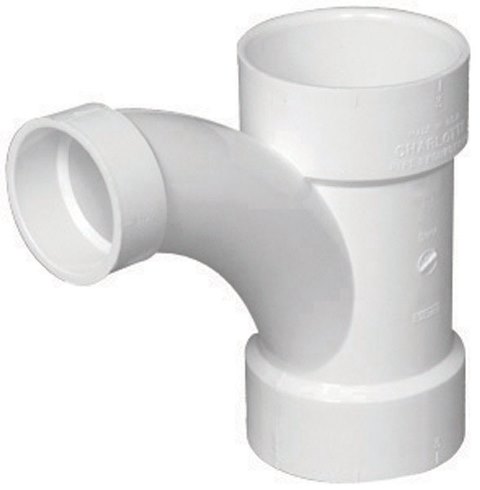 Charlotte Pipe Schedule 40 4 in. Hub X 4 in. D Hub PVC Long Turn Wye 1 pk