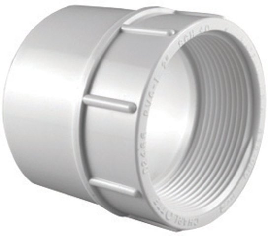 Charlotte Pipe Schedule 40 3 in. Slip X 3 in. D FPT PVC 3 in. Adapter 1 pk