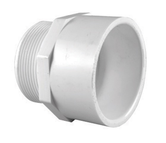 Charlotte Pipe & Foundry PVC021092000 SCH 40 4 in. SXMPT Adapter