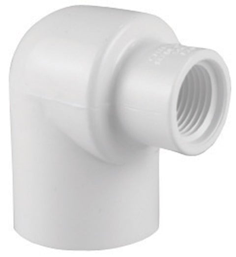 Charlotte Pipe & Foundry PVC023012400 Pipe Reducing Elbow 0.5x 0.75 in.