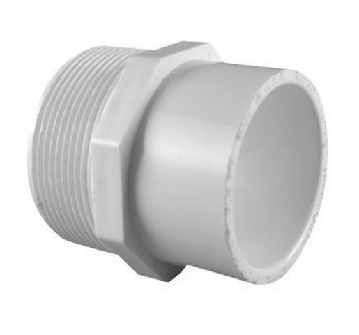 Charlotte Pipe Schedule 40 1-1/2 in. MPT X 2 in. D Slip PVC Reducing Adapter 1 pk