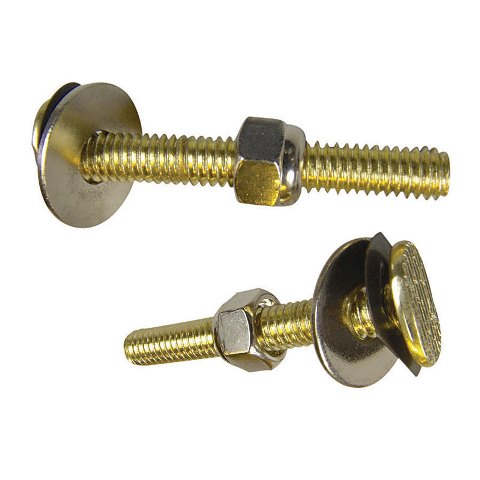 9D00043805 Brass Closet Bolts with Nuts & Washers