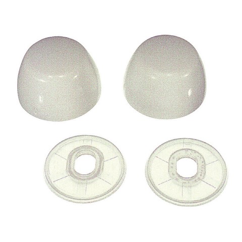 UNIVERSAL ROUND TOILET BOLT CAPS /WHITE