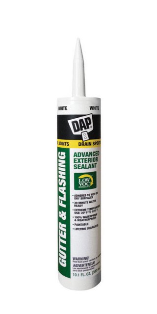 Picture of DAP 01801 10.1 oz Caulk Gut &amp; Flush  White - pack of 12