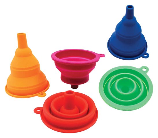 Picture of Diamond Visions 11-1512 Silicone Extendable Funnel  Assored Colors - pack of 36