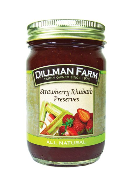 Picture of Dillman Farm 21861 Strawbry Rhubarb Preserves  16 oz - pack of 6