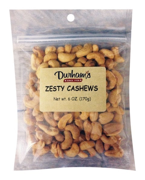 Picture of Durhams 7304240011 Zesty Cashews  6 oz - pack of 12
