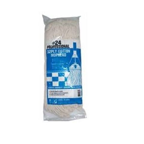 Elite Mops and Brooms No 24 Cut End Cotton Mop Refill 1 pk