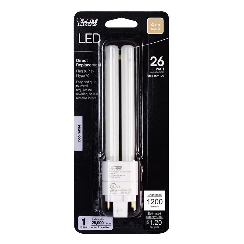 PL26E-H-841-LED 12 Cool LED Light Bulb White