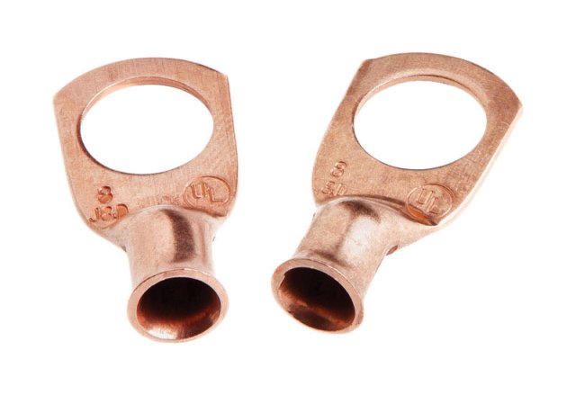 Lug For #4 Cable, 1/2" Stud, Premium Copper