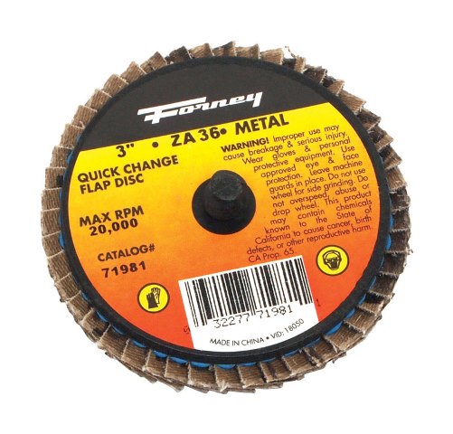 71981 3 in. Quick Change Mini-Flap Disc  36 Grit