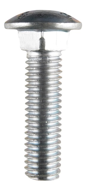 240294 0.5 x 2 in. Zinc Plated Carriage Screw Bolt