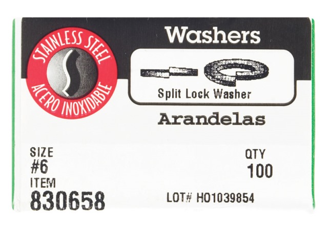 830658 Split Lock Washer Stainless Steel -