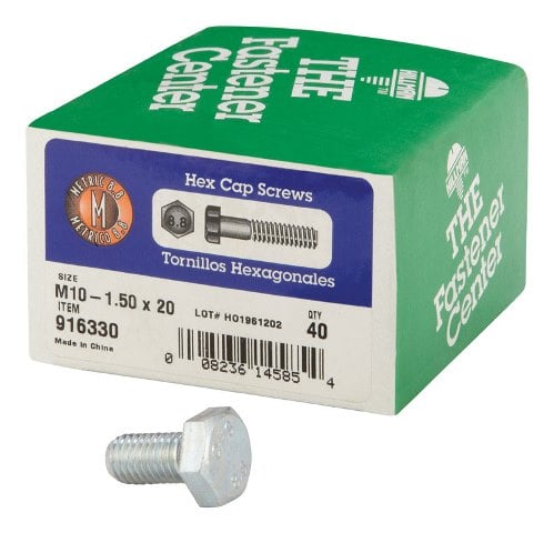 916330 M10-1.5 x 20 Hex Cap Metric Screw