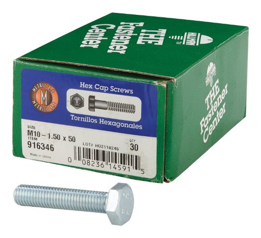 916346 M10-1.5 x 50 Hex Cap Metric Screw