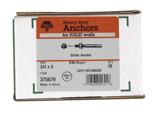 375679 0.75 x 6 in. Strike Anchor