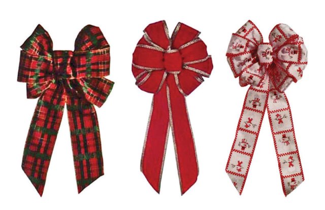 7936 15 in. Plaid Wire Bow- pack of 12